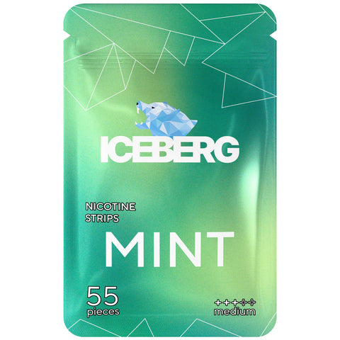Iceberg Mint Nicotine Strips – sachets de nicotine boîte