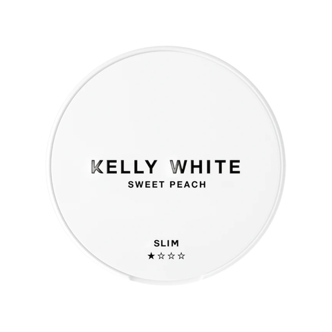 Kelly White Sweet Peach – nikotino maišelių dėžutė 2