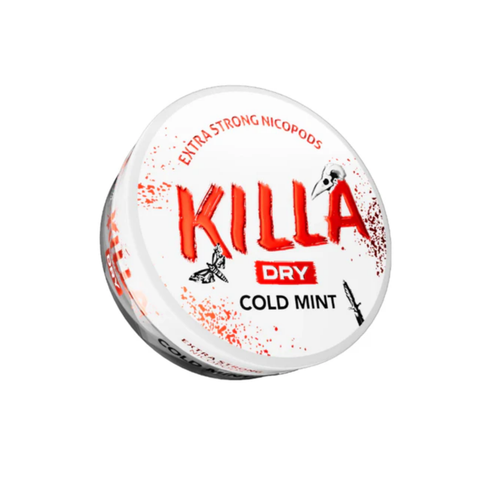 Killa Dry Cold Mint – cutie de pliculețe cu nicotină