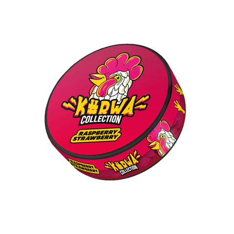 Kurwa Raspberry Strawberry – cutie de pliculețe cu nicotină