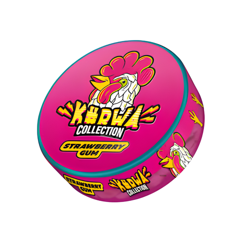 Kurwa Strawberry Gum – cutie de pliculețe cu nicotină