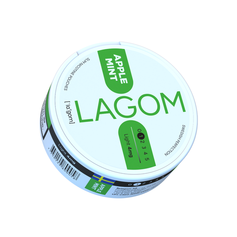Lagom Apple Mint 4mg – cutie de pliculețe cu nicotină