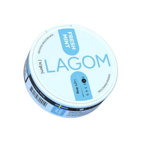 Lagom Fresh Mint 4mg – cutie de pliculețe cu nicotină
