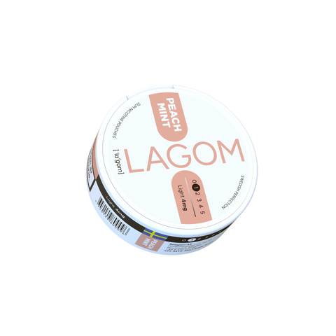 Lagom Peach Mint 4 mg – Nikotinbeutel Dose