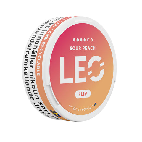 Leo Sour Peach – cutie de pliculețe cu nicotină