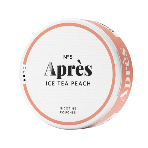 No 5 Après Ice Tea Peach – cutie de pliculețe cu nicotină