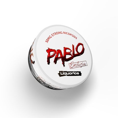 Pablo Exclusive Liquorice – cutie de pliculețe cu nicotină