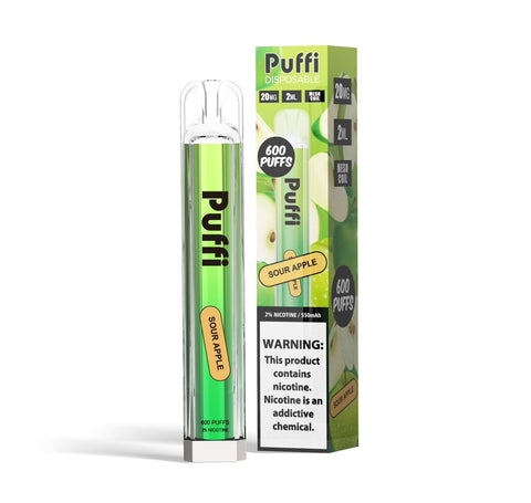 Puffi Sour Apple – vape de unică folosință