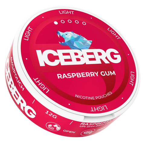 Iceberg Raspberry Gum 6mg – nicotine pouches can
