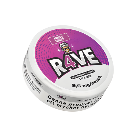 Rave Minty Berry 16mg – cutie de pliculețe cu nicotină