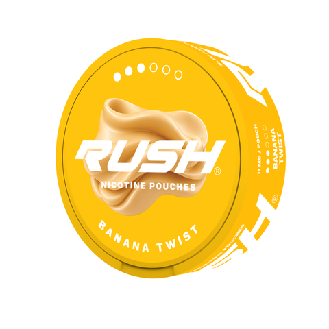 Rush Banana Twist – cutie de pliculețe cu nicotină
