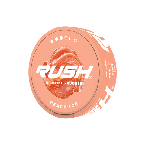 Rush Pro Peach Ice – cutie de pliculețe cu nicotină
