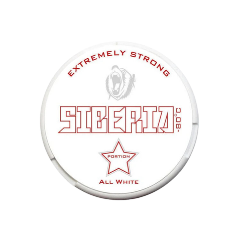Siberia All White Portion Extremely Strong – cutie de pliculețe cu nicotină
