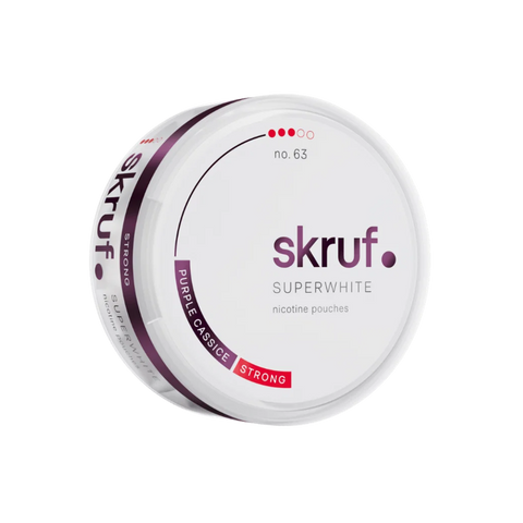 Skruf Superwhite No. 63 Purple Cassice – cutie de pliculețe cu nicotină
