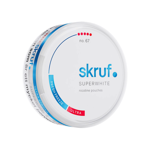 Skruf Superwhite No. 67 Fresh Freeze – cutie de pliculețe cu nicotină