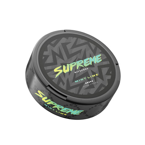 Supreme Mint Lime – cutie de pliculețe cu nicotină