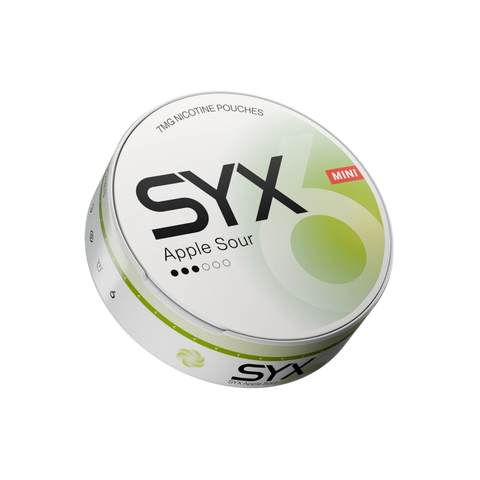 Syx Mini Apple Sour 7mg – cutie de pliculețe cu nicotină
