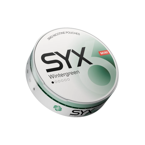 Syx Mini Wintergreen 3mg – cutie de pliculețe cu nicotină