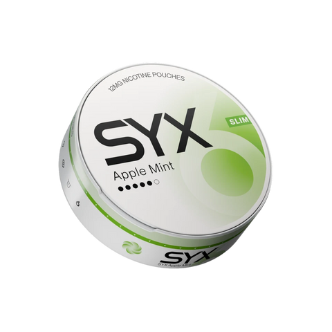 Syx Slim Apple Mint 12mg – cutie de pliculețe cu nicotină