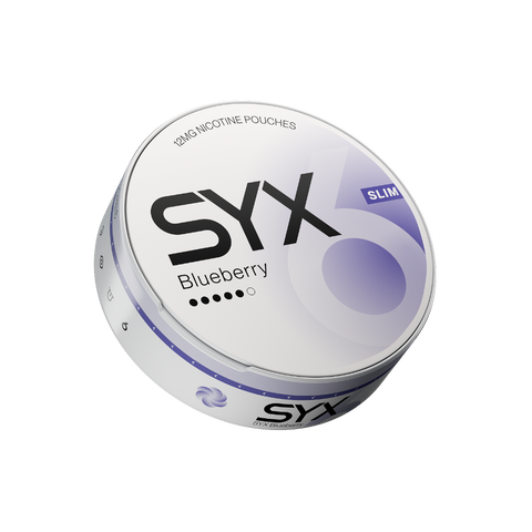 Syx Slim Blueberry 12mg – cutie de pliculețe cu nicotină