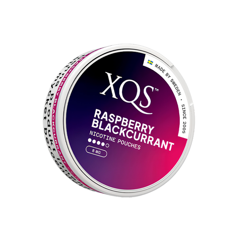 XQS Raspberry Blackcurrant 8mg – Nikotinbeutel Dose