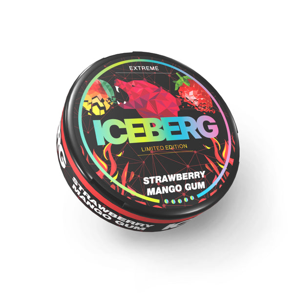 Iceberg Strawberry Mango Gum Edullinen & Nopea Toimitus